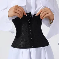 Corset gothique pour femmes, haut façonnant avec 3 crochets et soutien du buste, body amincissant pour superposition ou vêtements d'extérieur 1