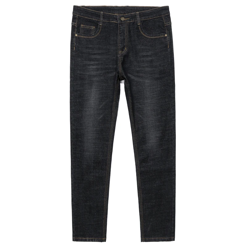 Plus Size 42 44 46 48 50 Classic Men's Jeans Loose Straight Black Blue Jeans Stretch Business Casual Trousers Male Brand Pants 5
