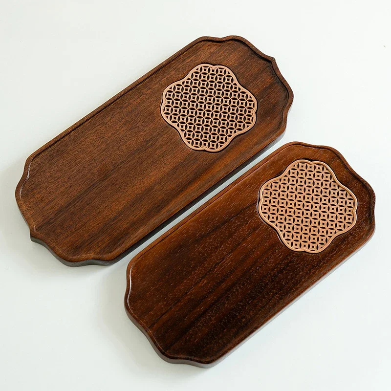 

Южноамериканский поднос из орехового цветка сливы, сухой пузырьковый поднос, бытовой простой Твердый поднос для влажного чая, сухая подставка для кастрюль