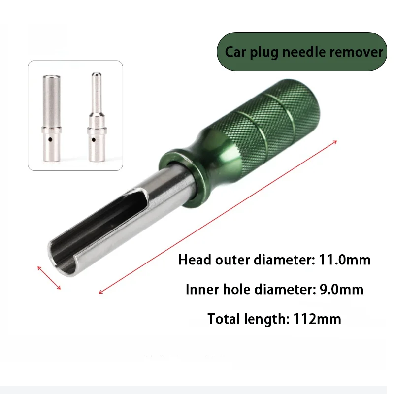 Waterproof connector needle remover, needle extractor, circular terminal pin contact disassembly tool for automotive plugs