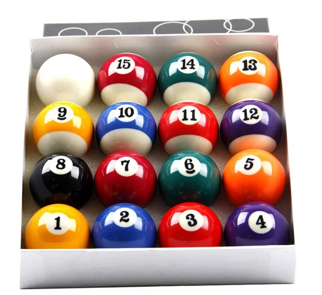 American 25/32/38/50.8/52.5/57.2mm pool balls billiard set and triangle frame