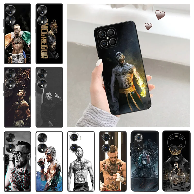 Custodie Per Telefoni Per Honor 90 Pro 70 20 8X X8 X7 X6 X6A X9A Magic5 4 Lite Nova Y91 11 Conor Mcgregor Cover Antigoccia Morbida Nera