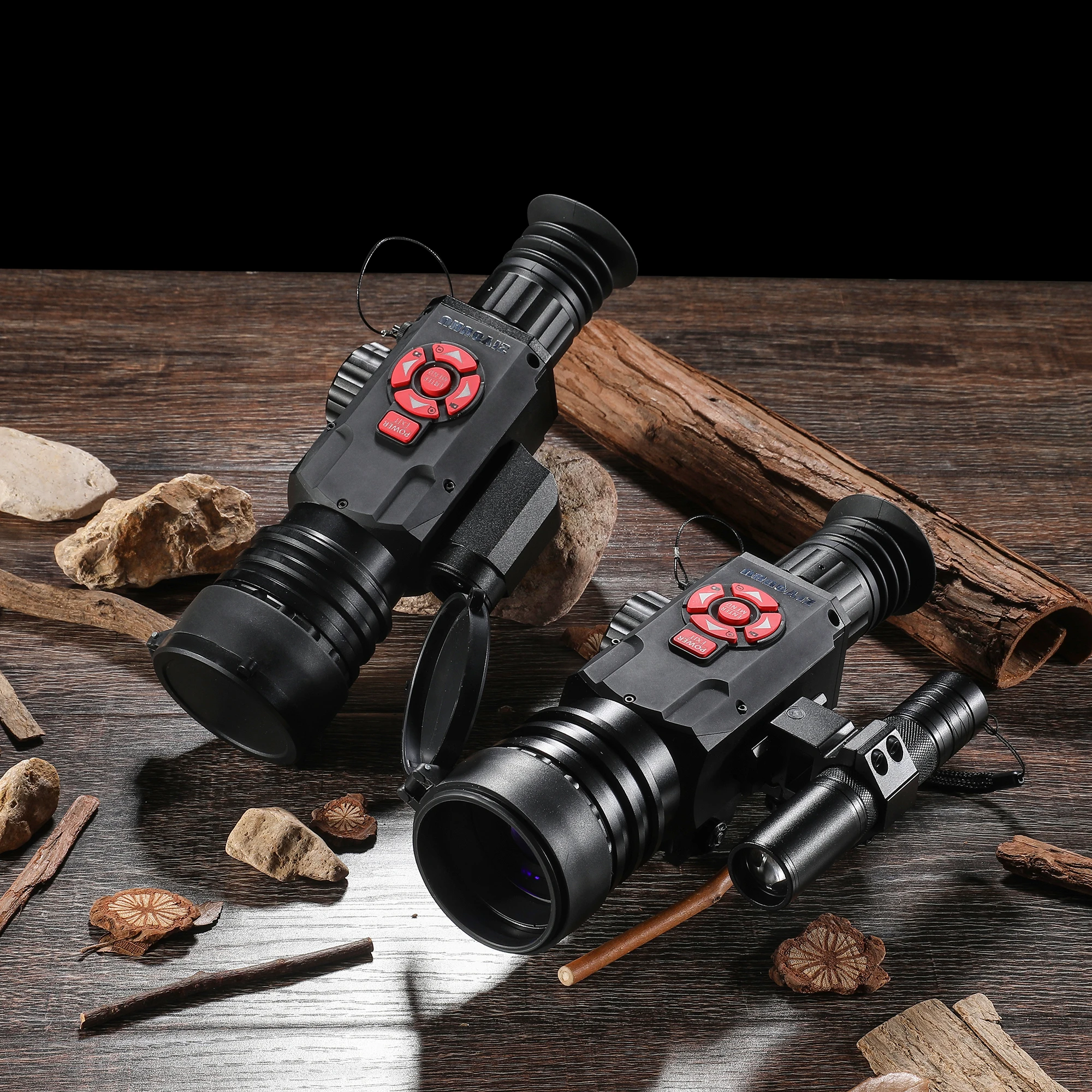 HTS35/55X Laser Ranging Thermal Night Vision Riflescope for Hunting One Click Zero Position Reticle Multi-Function Thermal Scope