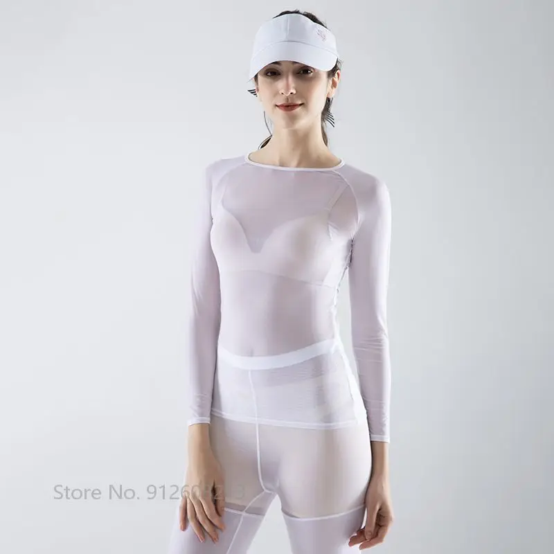 Women Tops Women Golf Polo Shirt Swan Love Golf Women Tops Sports T-shirt Ladies Sun Protected Ice Silk Golf Shirt Skinny Cooling Underwear Anti-UV Slim Tops