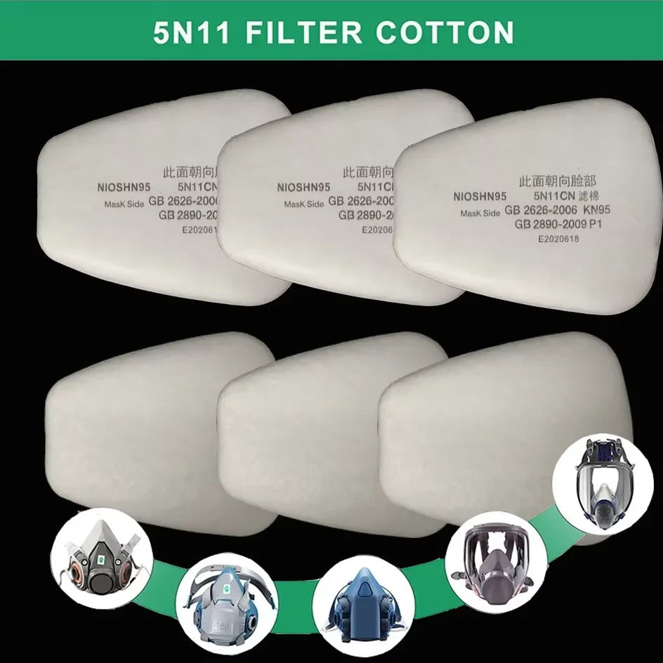 5N11 Staub Baumwolle Filter Papier 501 Halter F&uuml;r 3M 6001/6200/7502/6800 Chemische Spritzen Malerei Atemschutz Gas Maske Zubeh&ouml;r
