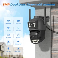 BESDER-Caméra de surveillance extérieure PTZ IP WiFi 5GHz, objectif pour touristes, détection humaine AI, caméras de sécurité, interphone CCTV, 5K, 10MP 2