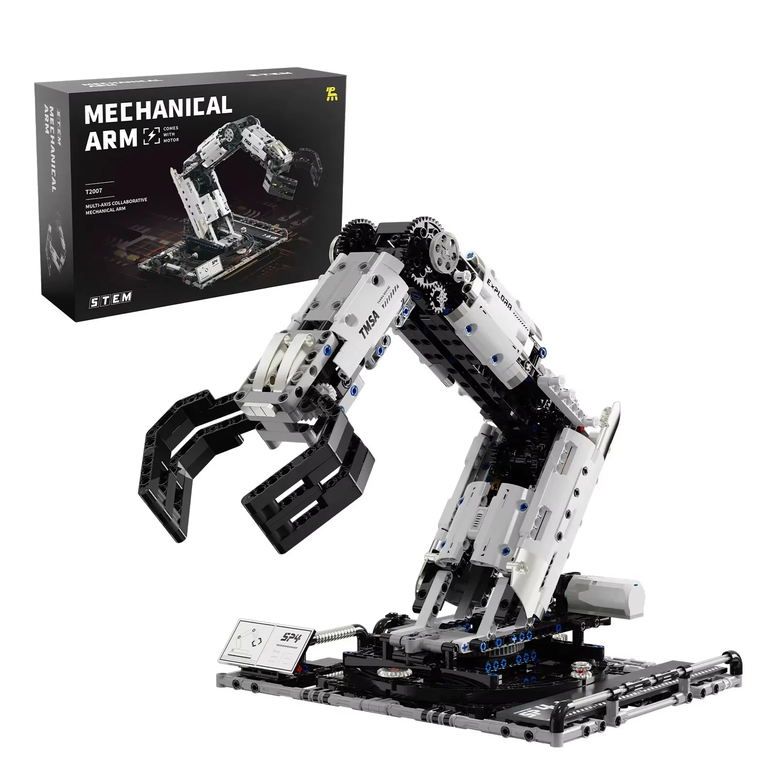 1029PCS Robotic Arm Building Blocks Set Remote Mechanical Arm Model Bricks Desktop Decoration Diy Toys For Boys Holiday Gifts