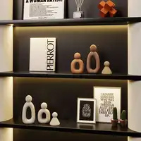 Simple Family Statue Modern Style Home Decor Hollow Sculpture Nordic Living Room Ornaments Bedroom Decoration Figurines Gift 5