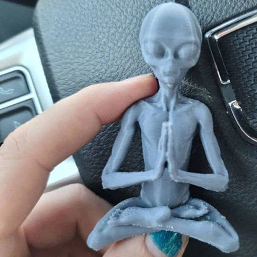 UFO Extraterrestrial Alien Sculpture Ornament Figurine Statue Tabletop Decor