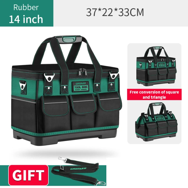 Greener Multi-Functional Electrician Tool Bag 1680D Oxford Cloth Multi-Pocket Waterproof Anti-Fall Storage Multi Hand Tools tool tote bag Tool Storage Items