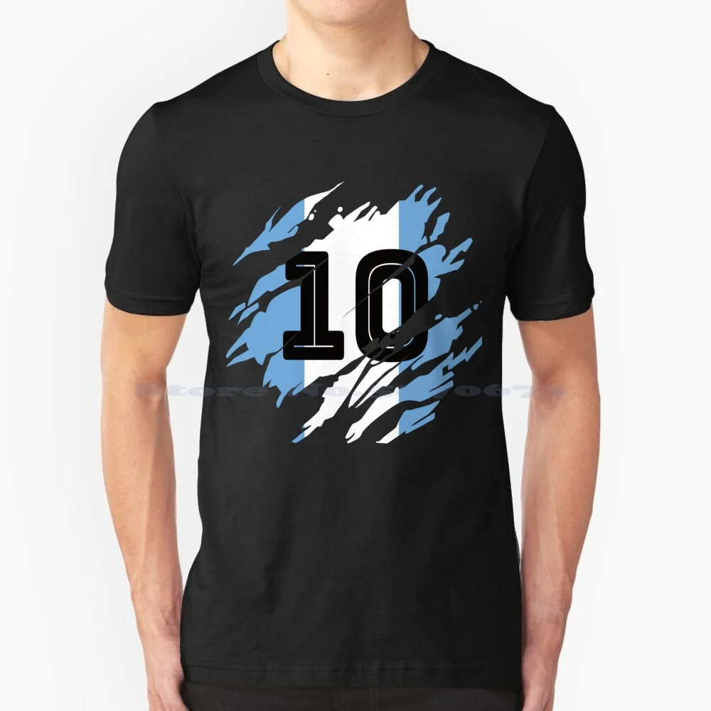 Capra 10 Argentina T Shirt 100% Cotone Tee Maradona Illustrazione Diego Maradona D10S Maradona Rip Maradona Fan Soccer Legend