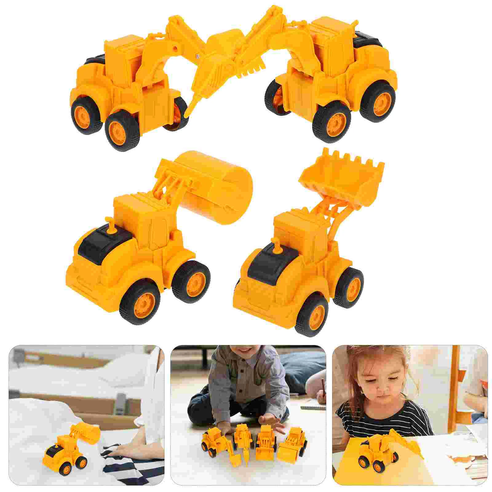 굴삭기 모델 트럭 장난감, 남아용 재미있는 트럭, 2 세 여아 장난감, 건설 차량,  자동차 덤프 파티, 4 개