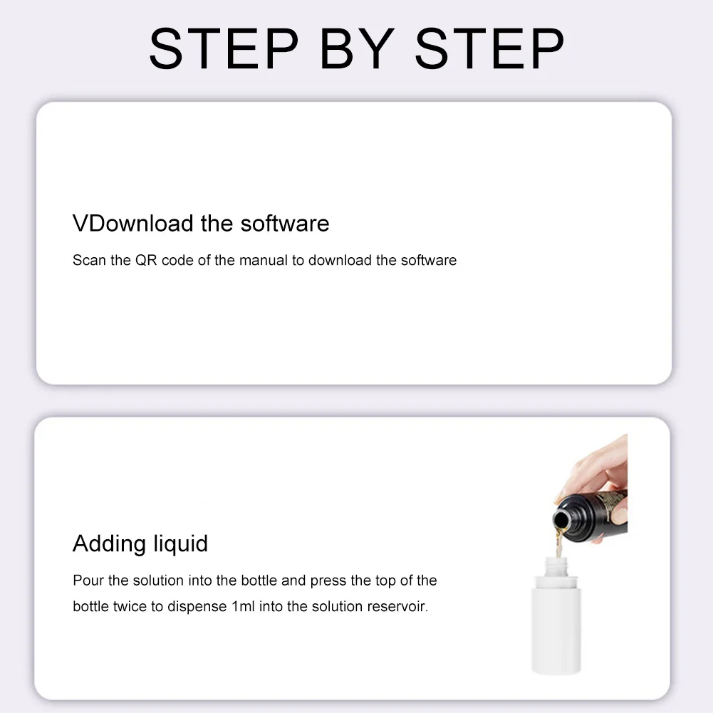 Visible Minoxidil Applicator Red Light Minoxidil Applicator Electric Scalp Massager Tool for Hair Growth