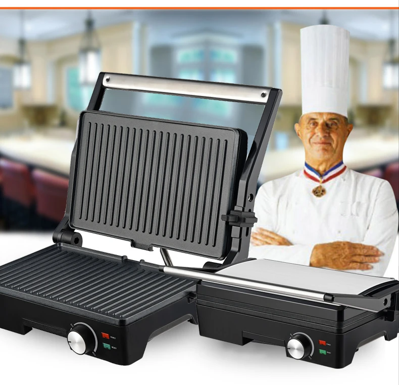 Description Picture 3 of itemFull Automatic Steak Machine Commercial Household Electric Oven Sandwich Panini Breakfast Machine Roast Steak Free freight