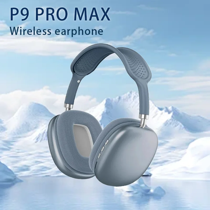 

P9 PRO Max Wireless Bluetooth Headset Earphones with Mic Noise Cancelling Stereo Sound Earphone Sports Gaming Supports TF