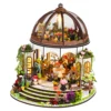 DIY Wooden Miniature Model Kit Hanging Garden Casa Doll Houses 3D Puzzle Dollhouse With Furniture for Friends Christmas Gifts 3