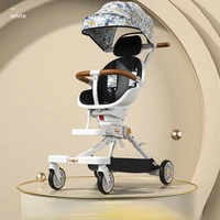 Two-Way Foldable Baby Stroller with 360° Rotation