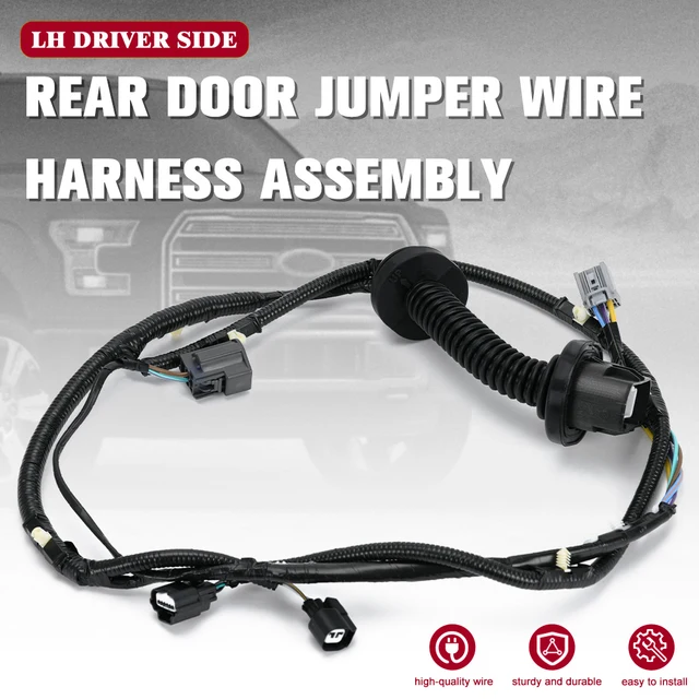PWR FEVER Rear Driver Side Door Wiring Harness For 2009-2014 Ford F150 Crew Cab - View #5