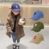 NEW Children's Kid Baseball Cap for Girls Boy Hats Sunscreen Baby Hat Hip Hop Letter Embroidered Casual Kids Caps 2