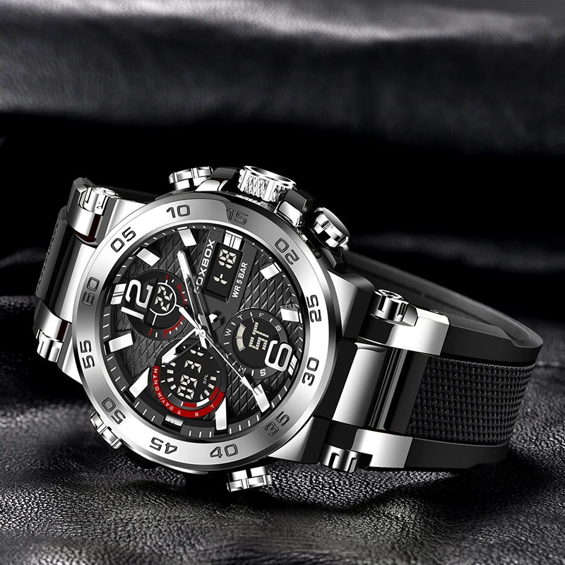 Oakley 腕時計 クロノグラフ ステンレススチール 黒