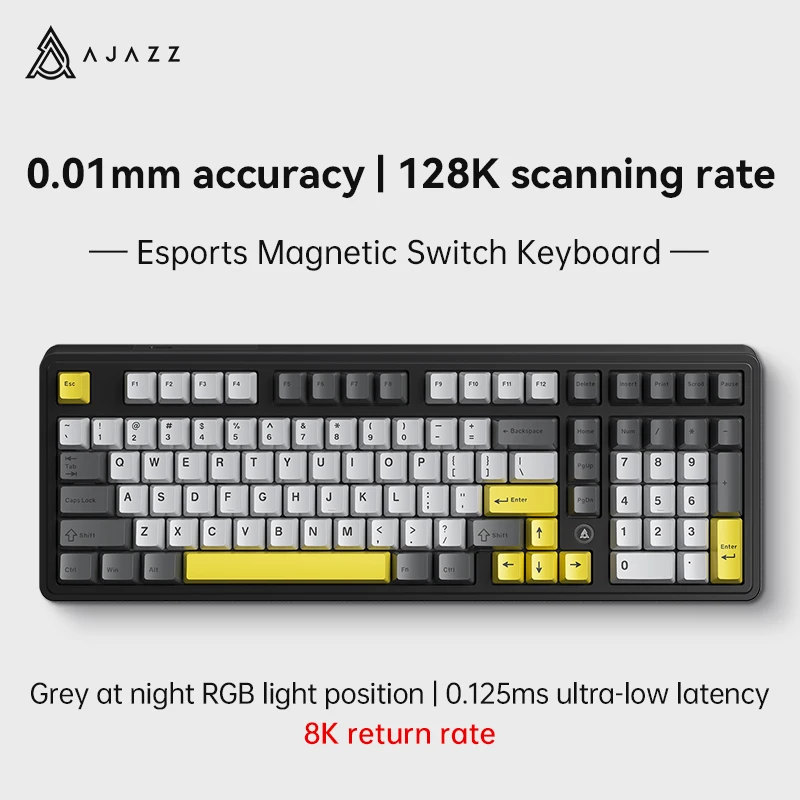 AJAZZ AK980 MAX Wired Magnetic Switch Keyboard 0.01mm 8K