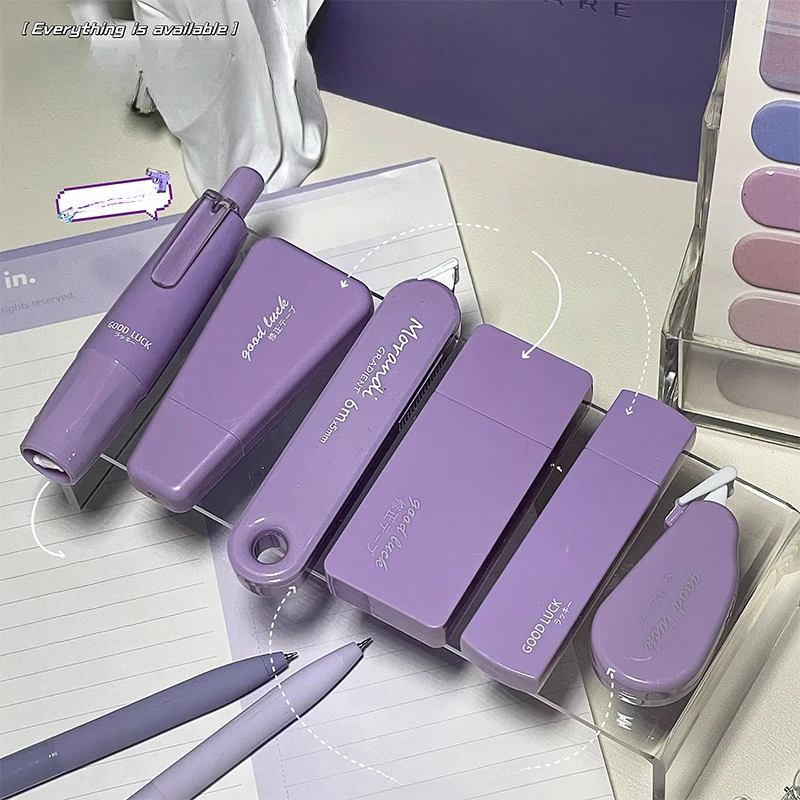 4 Color Multi Functional Correction Strap Set, High Aesthetic Mini Correction Cover Press Strap Stationery Supplies