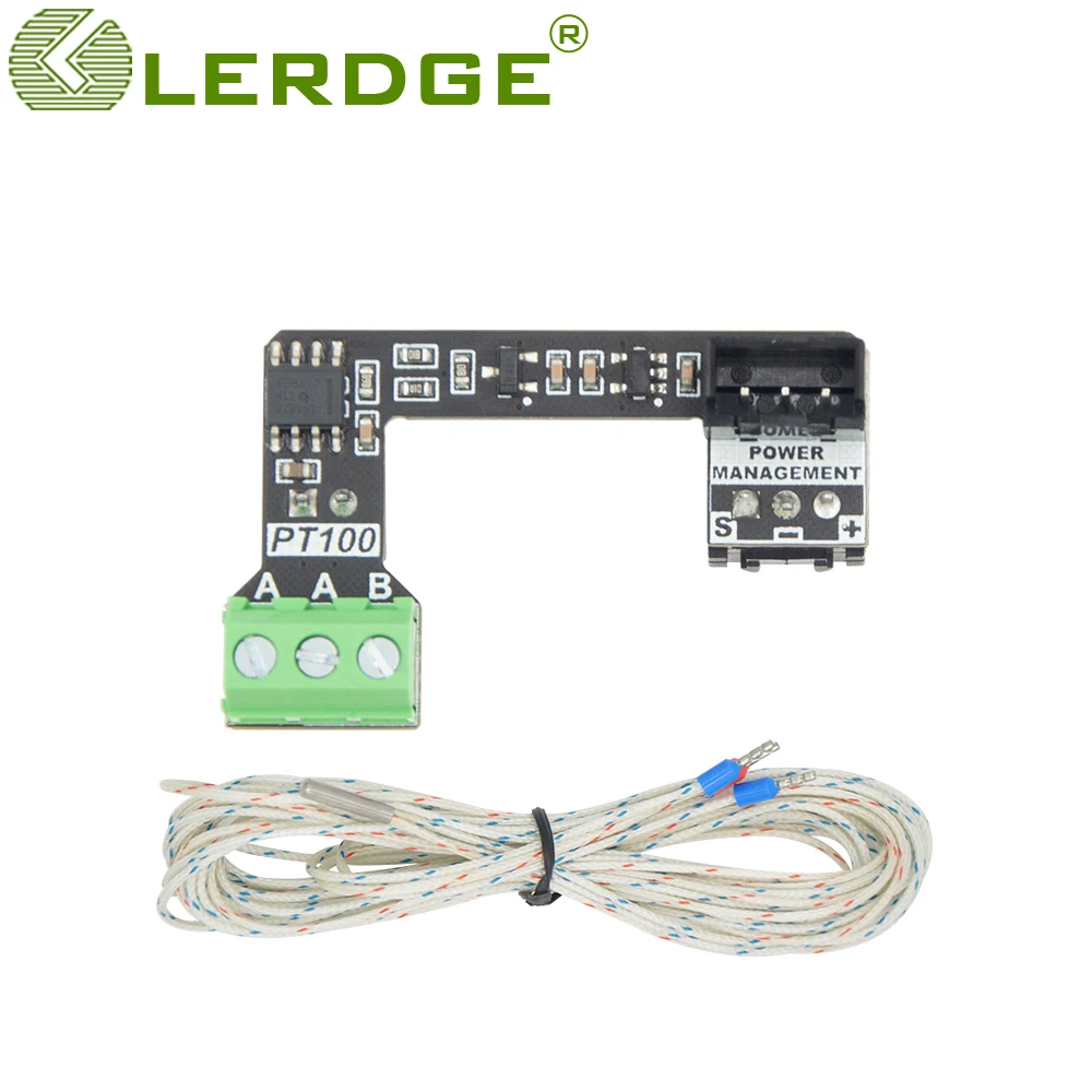 

Lerdge Z Motherboard PT100 Expansion Module PT100 Temperature Sensor -50℃+500℃ high-temperature Resistant wire with1m/2m Cable