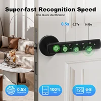 Tuya Door Lock Smart Life APP / Fingerprint / Key / Password Unlock Apartment Hotel Support Smart Home Electronic Door Lock - Image 2