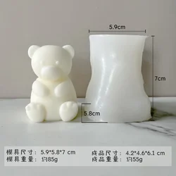 Adorable 3D Bear Silicone Mold for Crafting and Gift Making (83000565)
