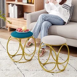 Taburete de tocador para niña, mueble de dormitorio moderno, minimalista, nórdico, de lujo