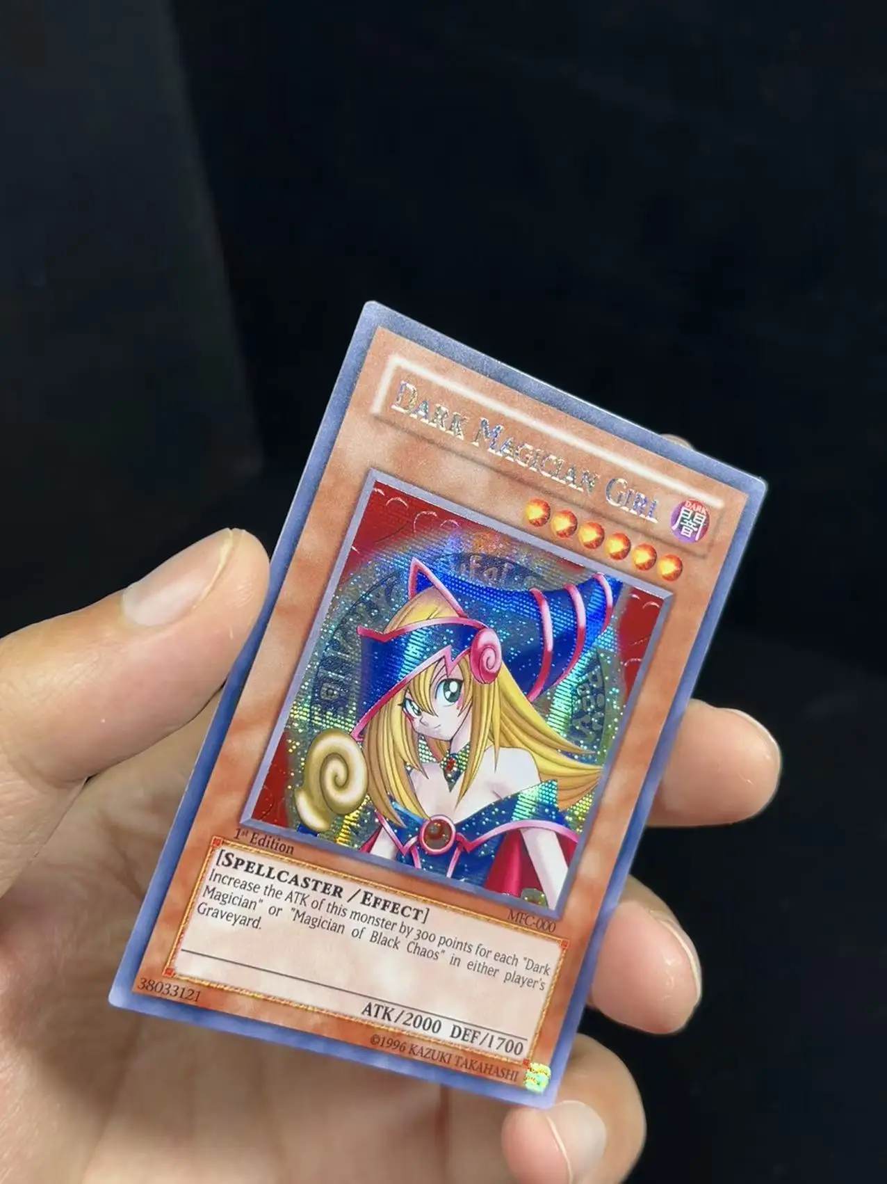 Yu Gi Oh SER QCSER HR TCG/ OCG Dark Magician Girl (MFC-000) DIY