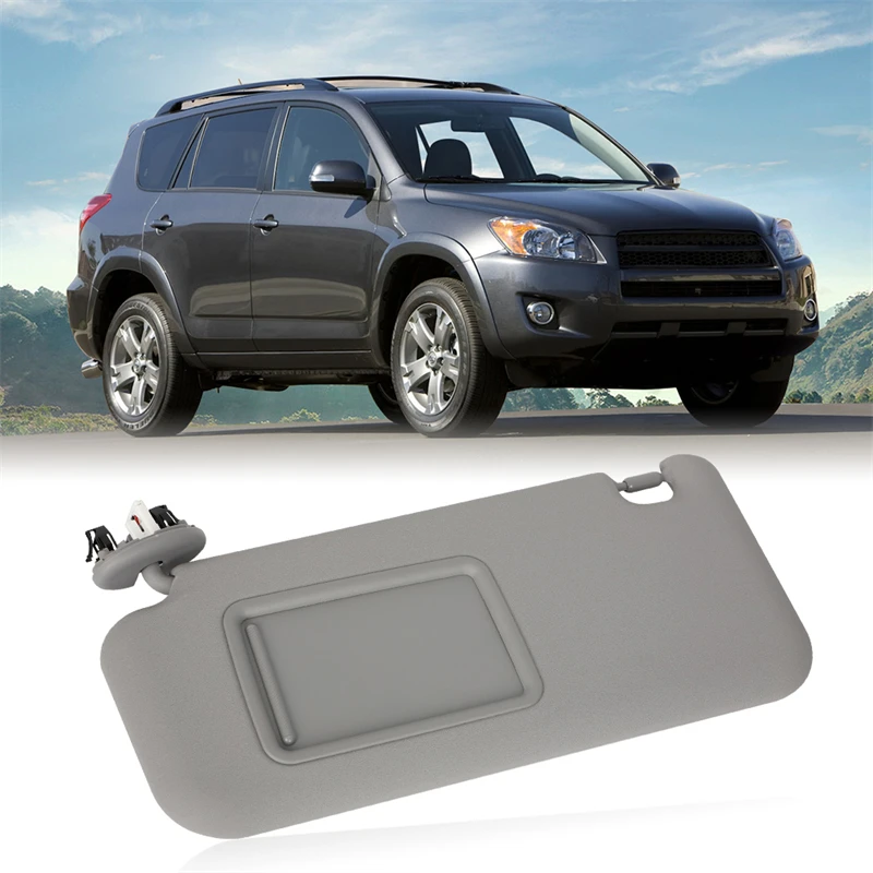 Pare-soleil Conducteur Gauche Pour Toyota RAV4 Phase 4 (2006-2009) - Référence 74320-42501-B2 - Gris - Protection Anti-UV Et éblouissement