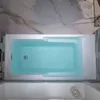 60" Acrylic Alcove Soaking Bathtub with Right Drain，Brushed Nickel Pop-Up Drain Included，Easy Installation，Non-Slip Bathtub 5