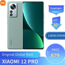 

Original Xiaomi Mi 12 Pro Snapdragon 8 Gen 1 Smartphone 128GB/256GB 120Hz AMOLED Display 120W Fast Charge NFC 50MP Camera Phone