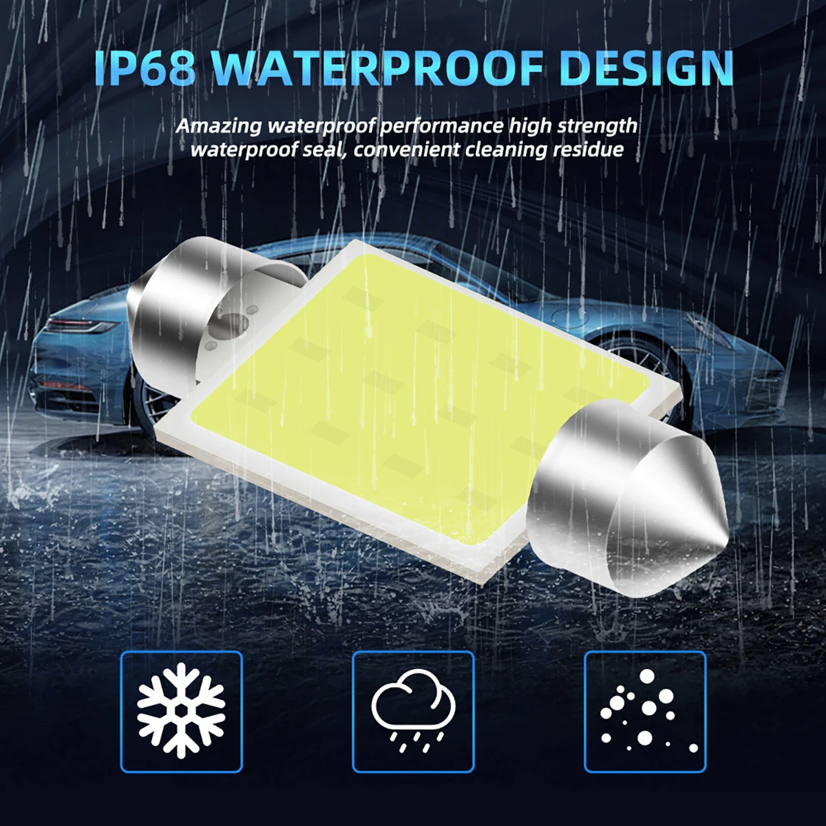 10x C5W C10W LED 31mm 36mm 39mm 42mm Festoon Bulb COB Led Car Interior Dome Light License Plate Luggage Trunk Lamp Universal led car lights