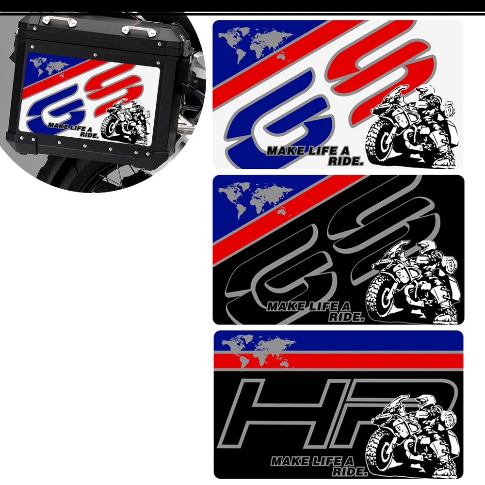 

G310GS F 750 850 800 Trunk Stickers R 1200 1250 GS GSA HP Decal For BMW R1250GS R1200GS F850GS F800GS Luggage Aluminum Cases