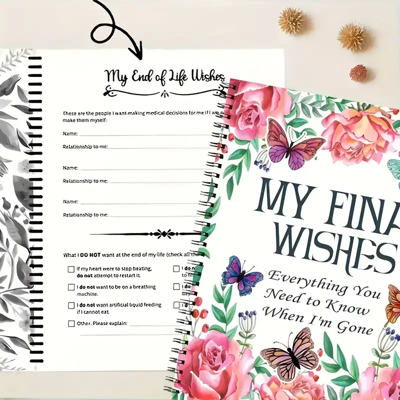 Daily Planner Notepad My Final Wishes End of Life Planner Journal Notebook Everything You Need to Know When I'm Gone Last Wishes 3