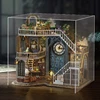 CUTEBEE DIY Miniature Dollhouse Magic Cathedral Wooden Doll House Kit with Furniture Roombox Magic Academy Toy for Birthday Gift 4