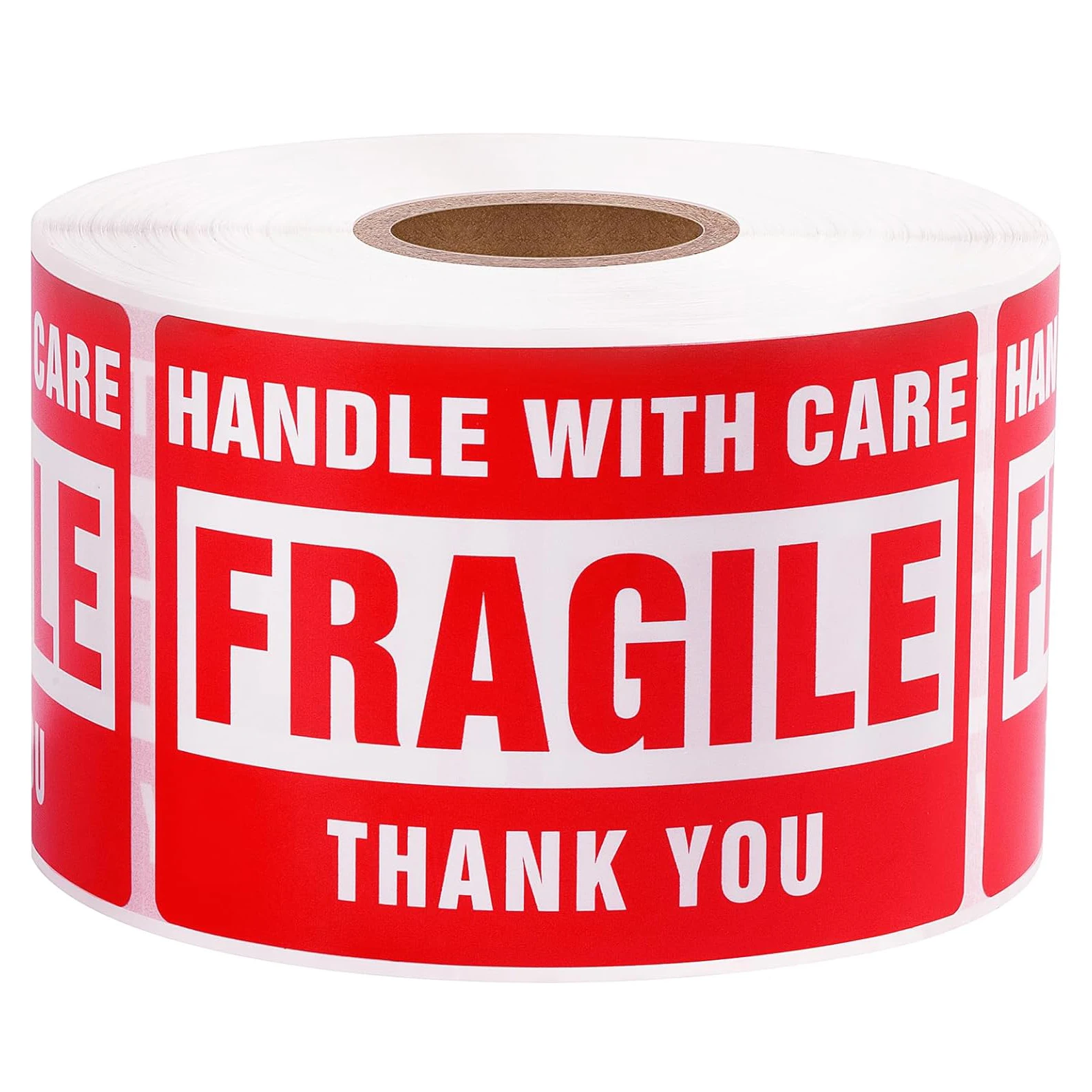 250PCS/500PCS Handle with Care Fragile Stickers for Shipping Moving Glass Permanent Adhesive Fragile Labels