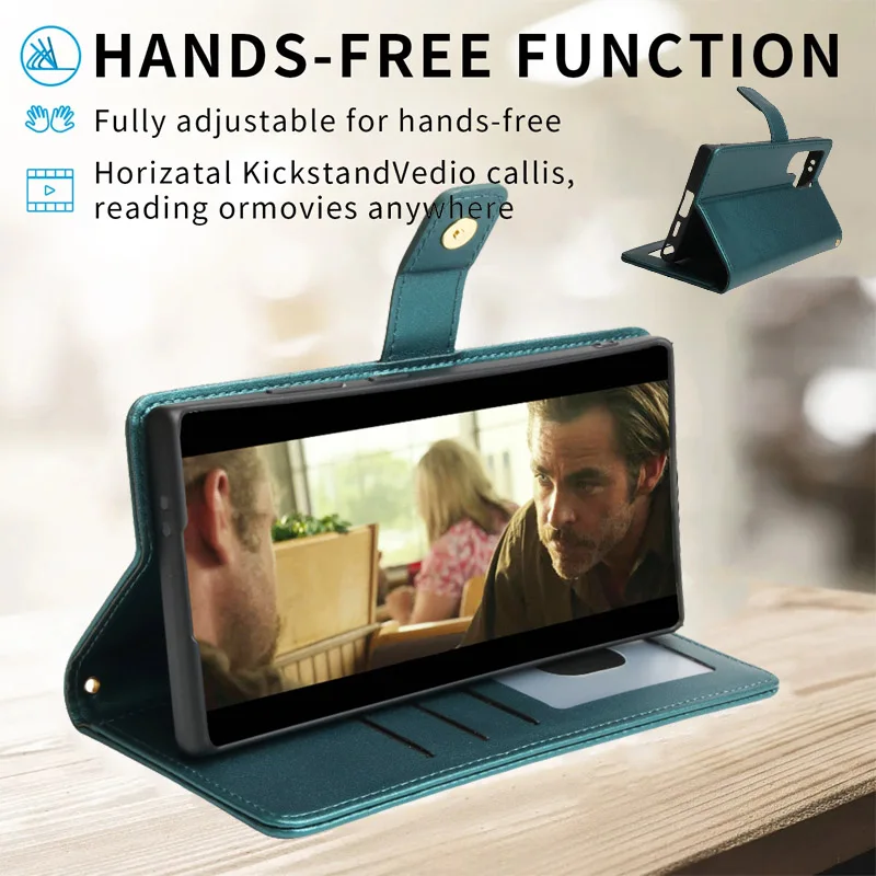 Plånboksfodral i läder med magnet för samsung galaxy_voghion.com