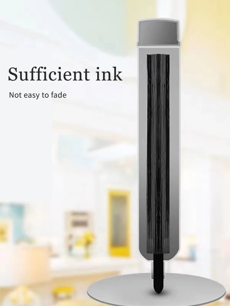 Marker Pens 10 Oil-based Black Line Marking Waterproof Non Fading Large Headed Non Erasable