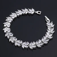 2024 Popular 4-piece Bridal Wedding Jewelry Set Women's Wedding Accessories Water Droplet Jewelry Set Necklace and Earring Set 3
