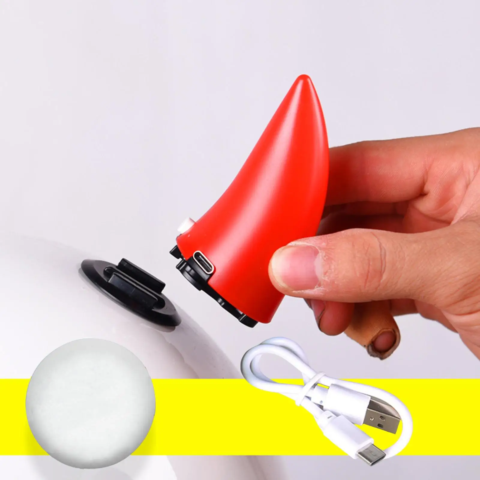 Illuminated Devil Horn for Helmet Waterproof Headwear Accessories Adhesive Car Roof Decoration Fit for Night Riding Motorcycle