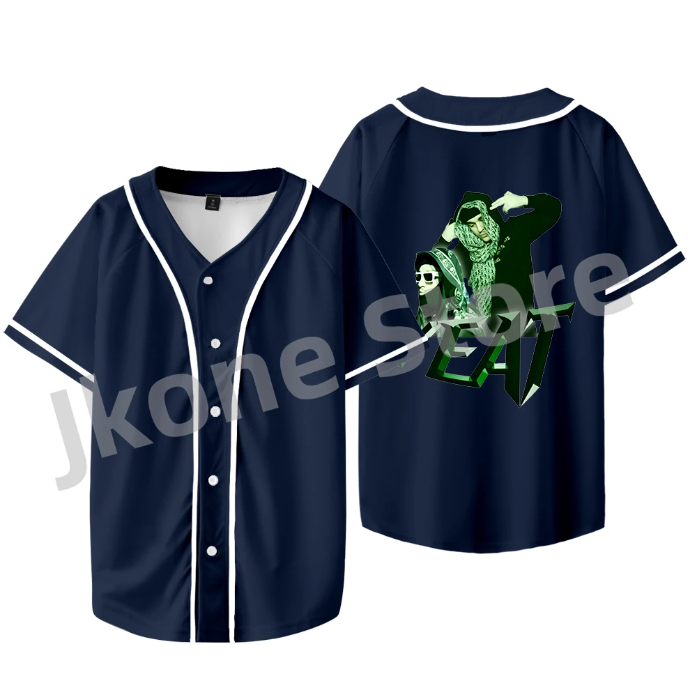 

Бейсбольная куртка Yeat с логотипом Merch для женщин и мужчин, модная повседневная футболка с коротким рукавом