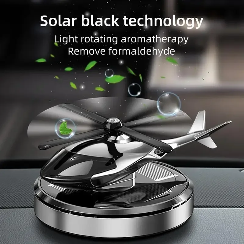 Solar Power Car Air Freshener with Rotating Propeller