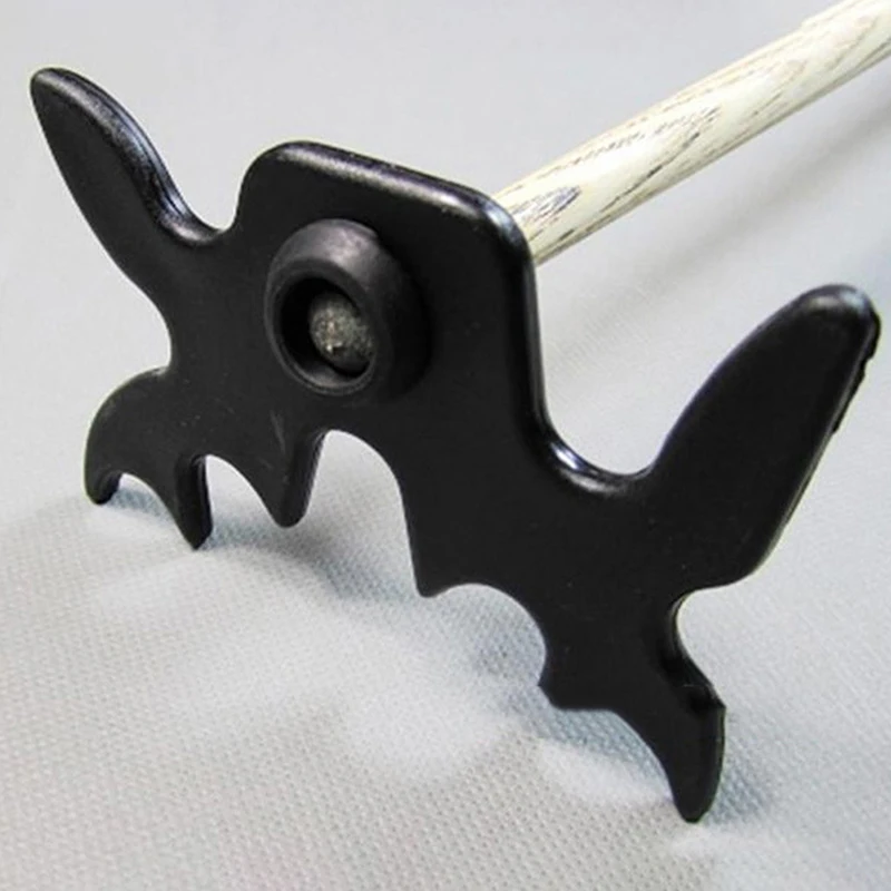 Billiard Cue Rack Snooker Billiards Cue Rack Bridge Head Cross Antlers Rod Holder Accessories Black Moose for Pool