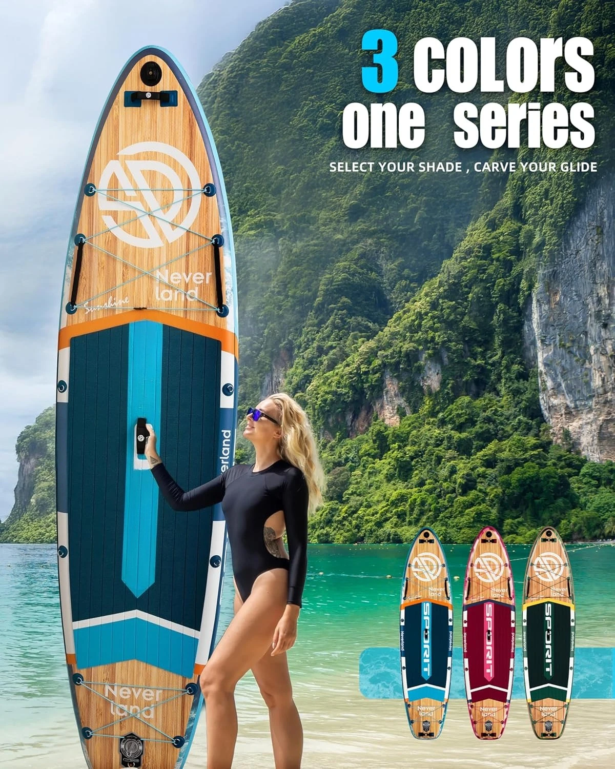Super Wide Inflatable Stand Up Paddle Board 4