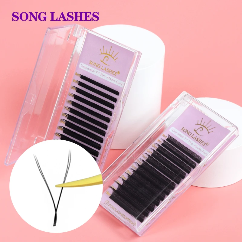

SONG LASHES 0.05 0.07 YY Premade Fans Eyelash Extensions for Salon Individual Eyelash Extensions YY lash for Lash Artist