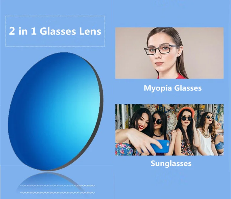 1,61 1,67 Index Asphärische Polarisierte Sonnenbrille Korrektionsgläser Fahren Angeln UV400 Schutz Myopie Sonnenbrille Objektiv 2 Stück – Detail 8
