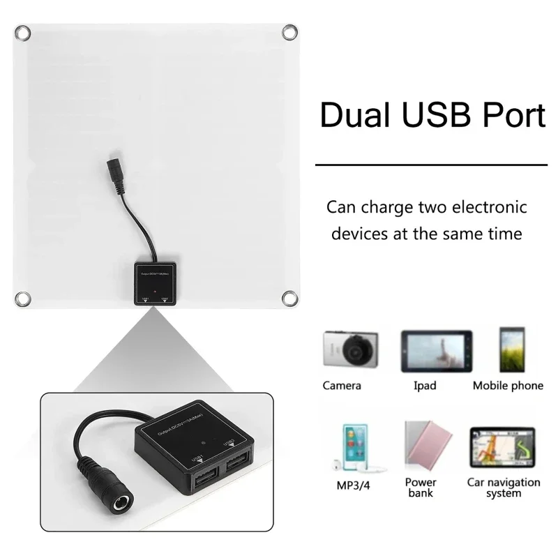 50W Solar Panel 60A Controller Kit 18V USB Power Energy Phone RV Car Caravan Home Camping Outdoor Battery Battery Charger solar panel kit solar power panel kit